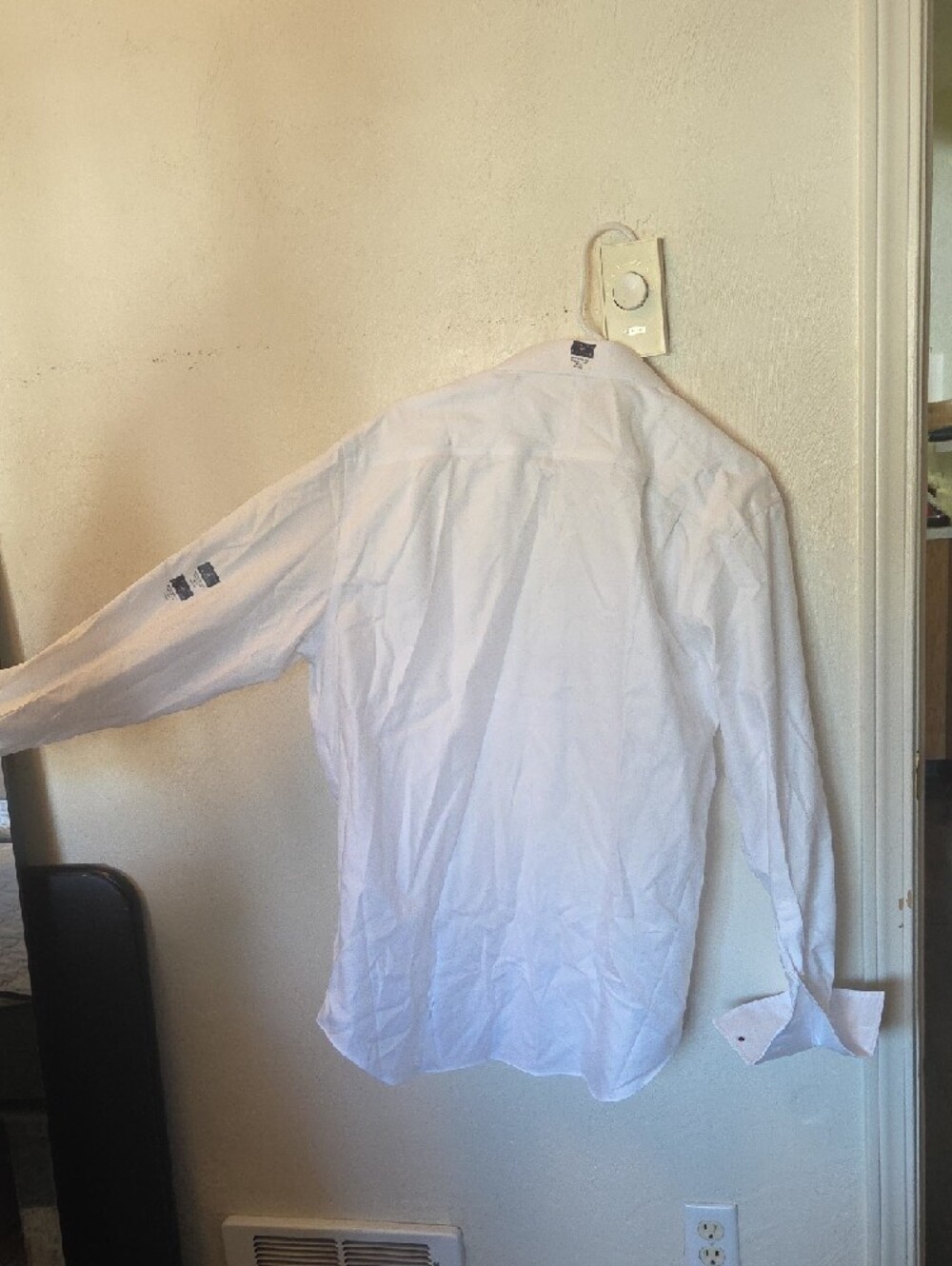 Joseph Abboud White Modern Fit French Cuff Formal Dress Shirt Size 16 1/2 Neck - Picture 7 of 7